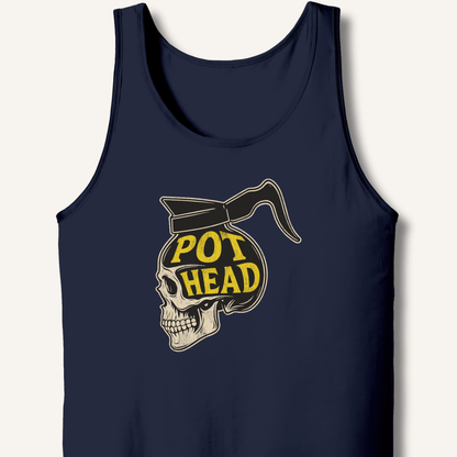 Tank Top XS / Navy Pot Head Tank