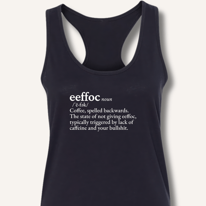 Tank Top XS / Solid Black Eeffoc Definition Racerback Tank