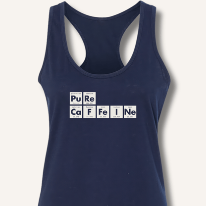 Tank Top XS / Solid Midnight Navy Pure Caffeine Racerback Tank