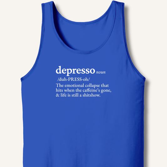 Tank Top XS / True Royal Depresso Definition Tank