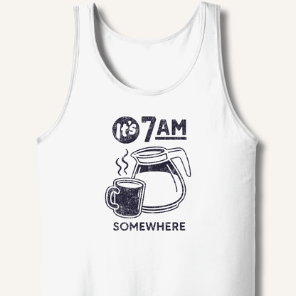 Tank Top XS / White It's 7AM Somewhere Tank