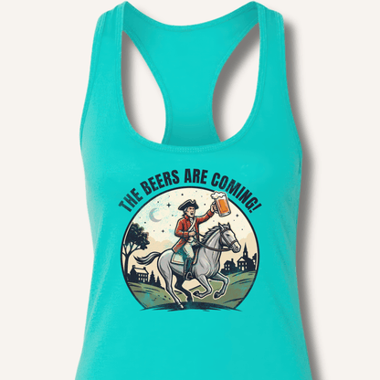 The Beers Are Coming! Racerback Tank - Sip & Shirt