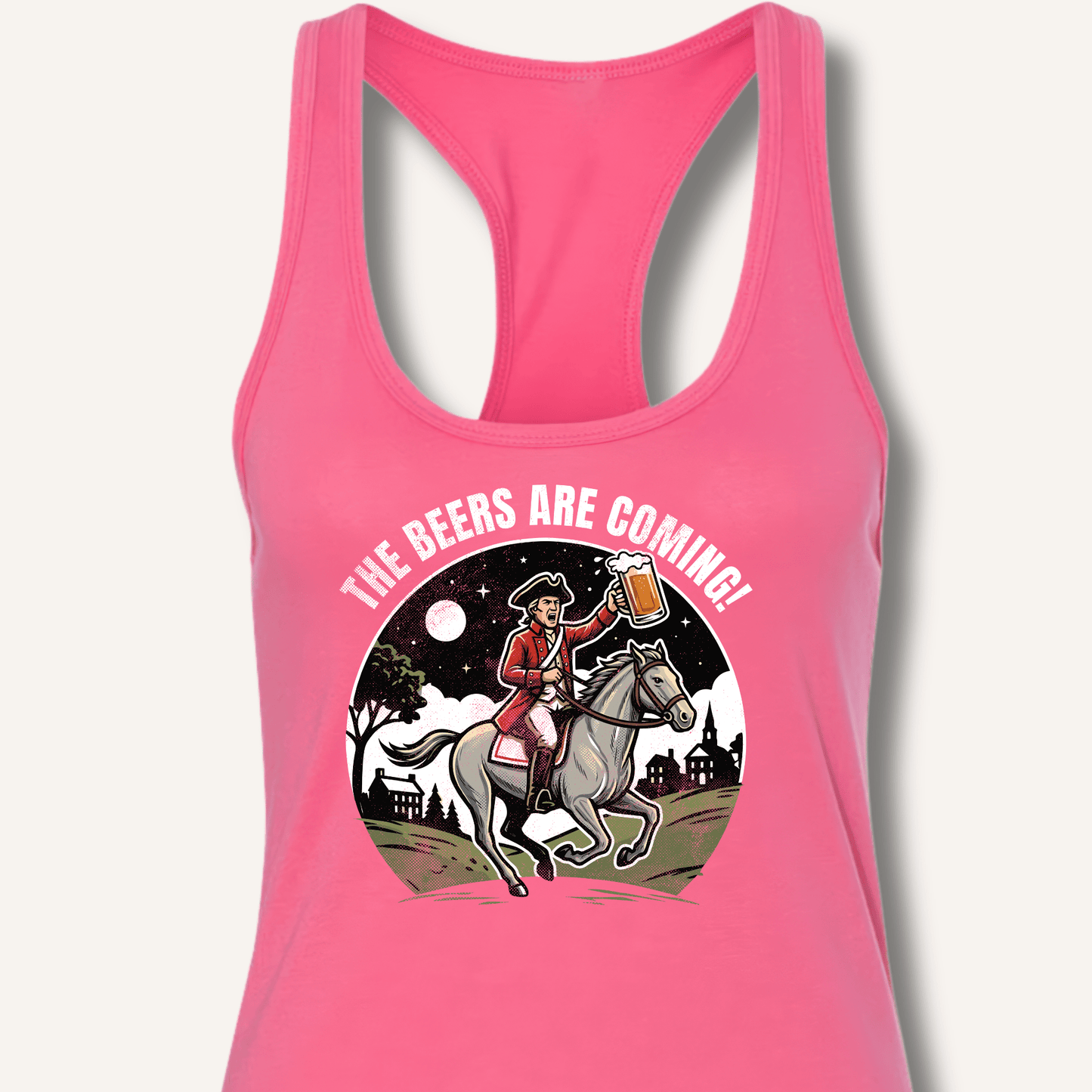 The Beers Are Coming! Racerback Tank - Sip & Shirt