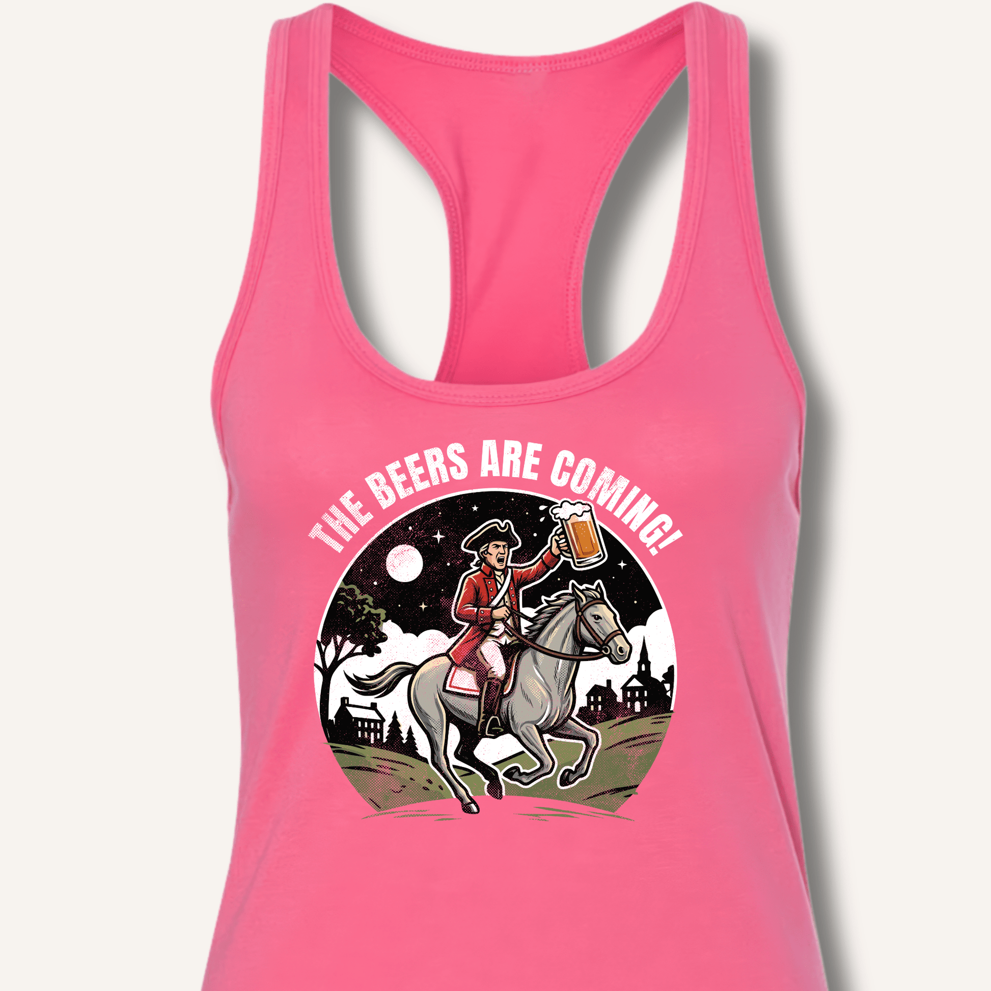 The Beers Are Coming! Racerback Tank - Sip & Shirt
