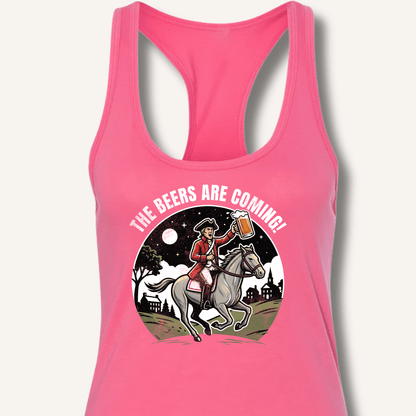 The Beers Are Coming! Racerback Tank - Sip & Shirt
