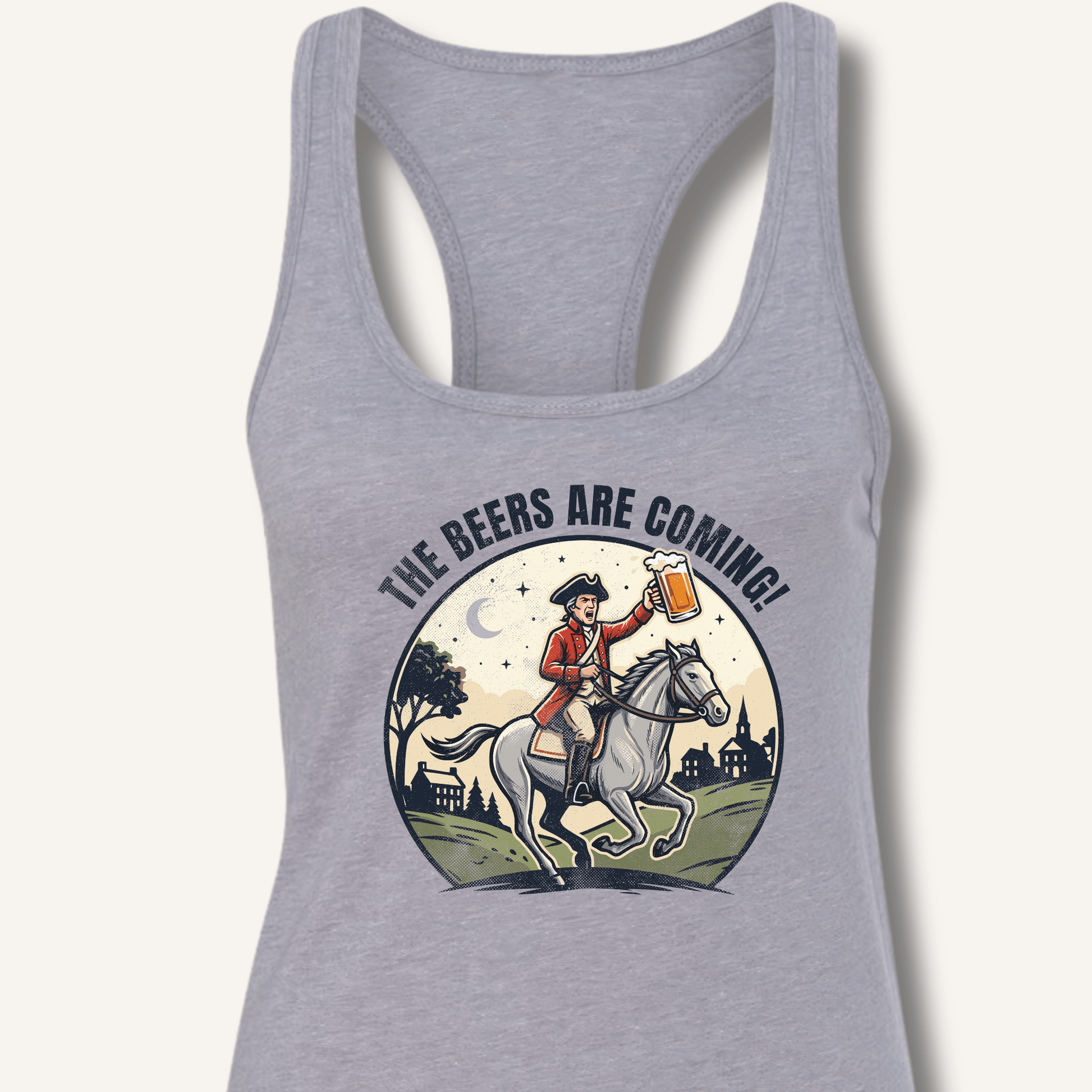 The Beers Are Coming! Racerback Tank - Sip & Shirt