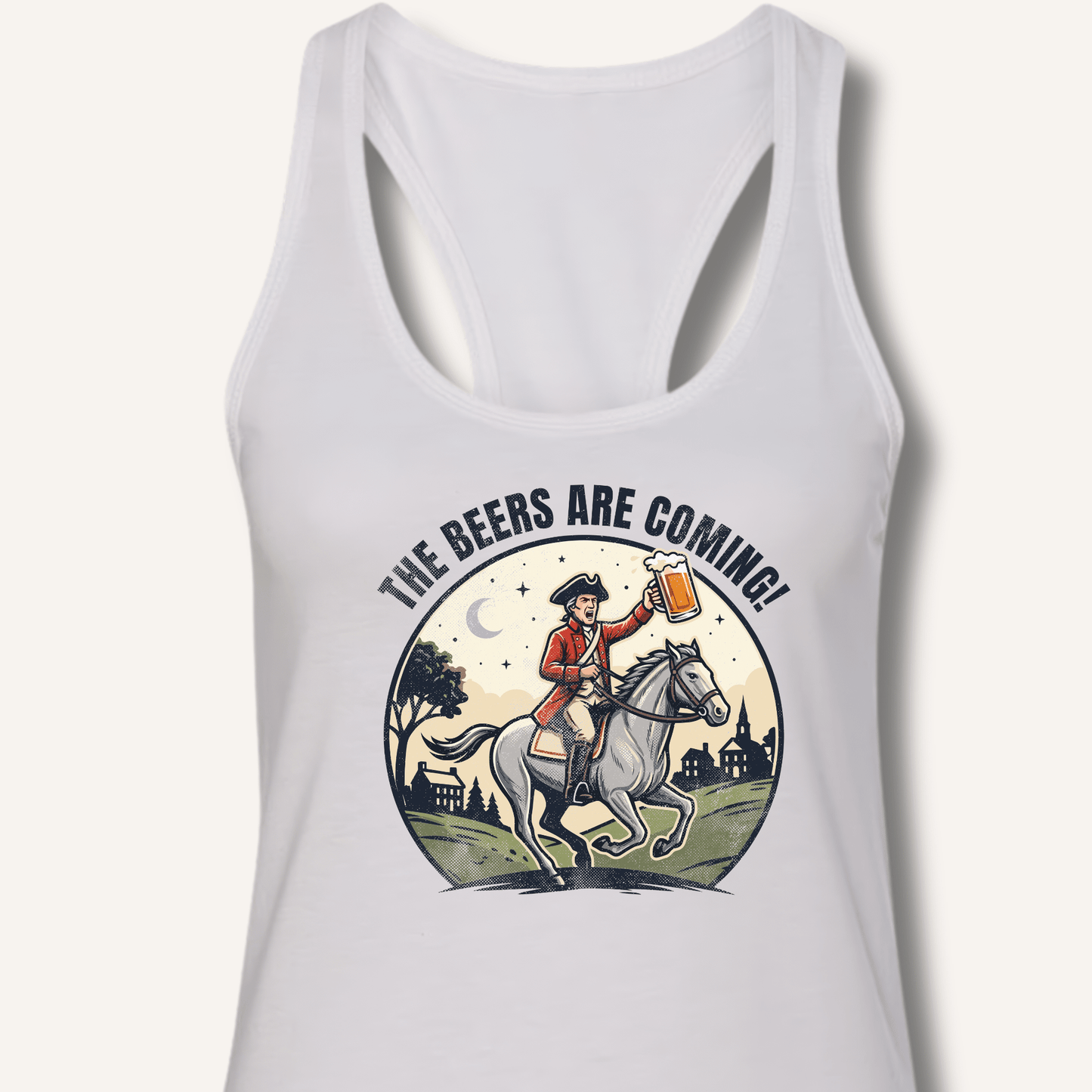 The Beers Are Coming! Racerback Tank - Sip & Shirt