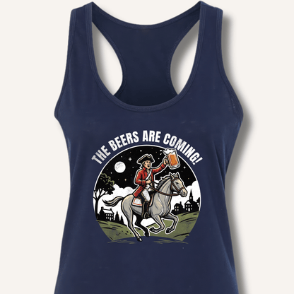 The Beers Are Coming! Racerback Tank - Sip & Shirt