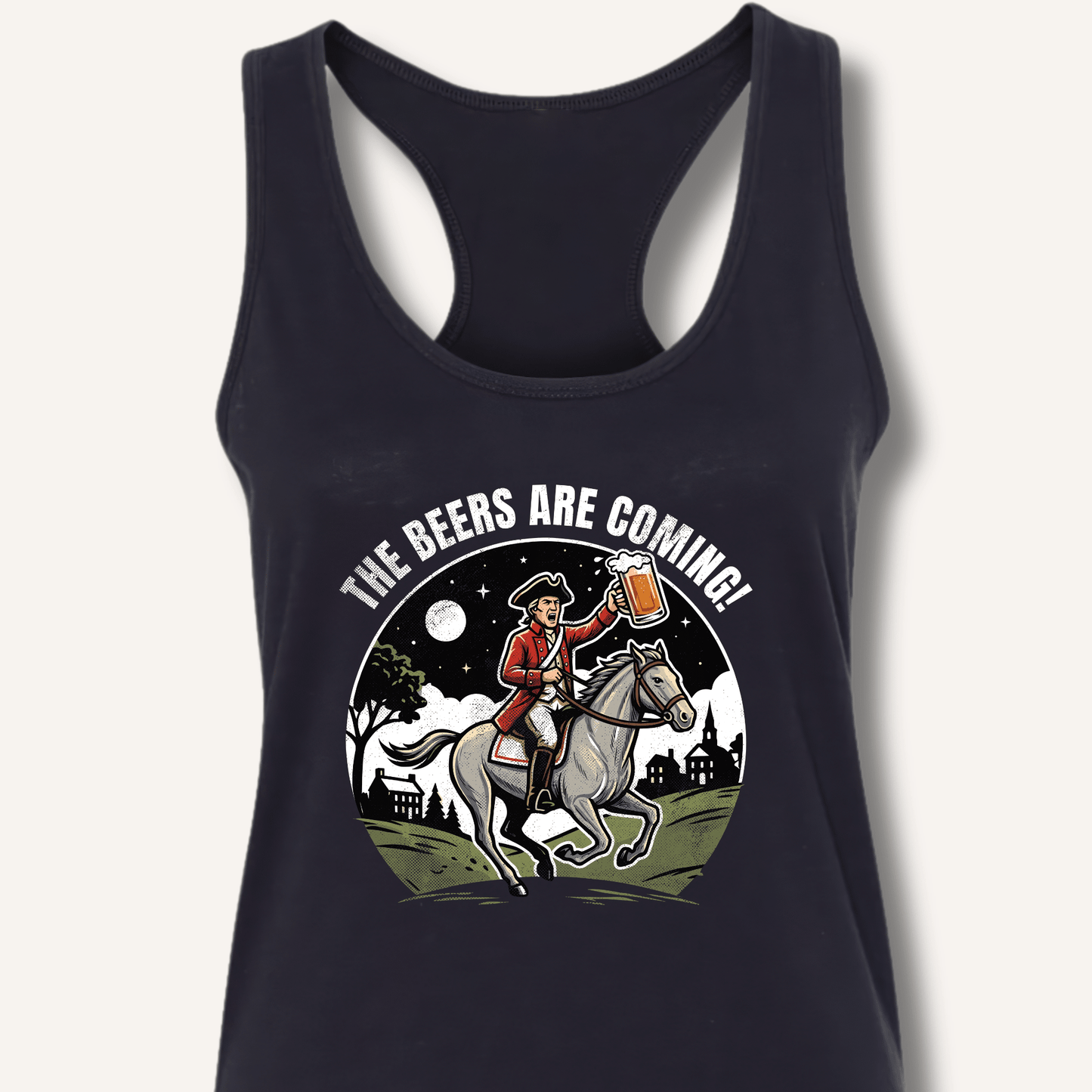 The Beers Are Coming! Racerback Tank - Sip & Shirt