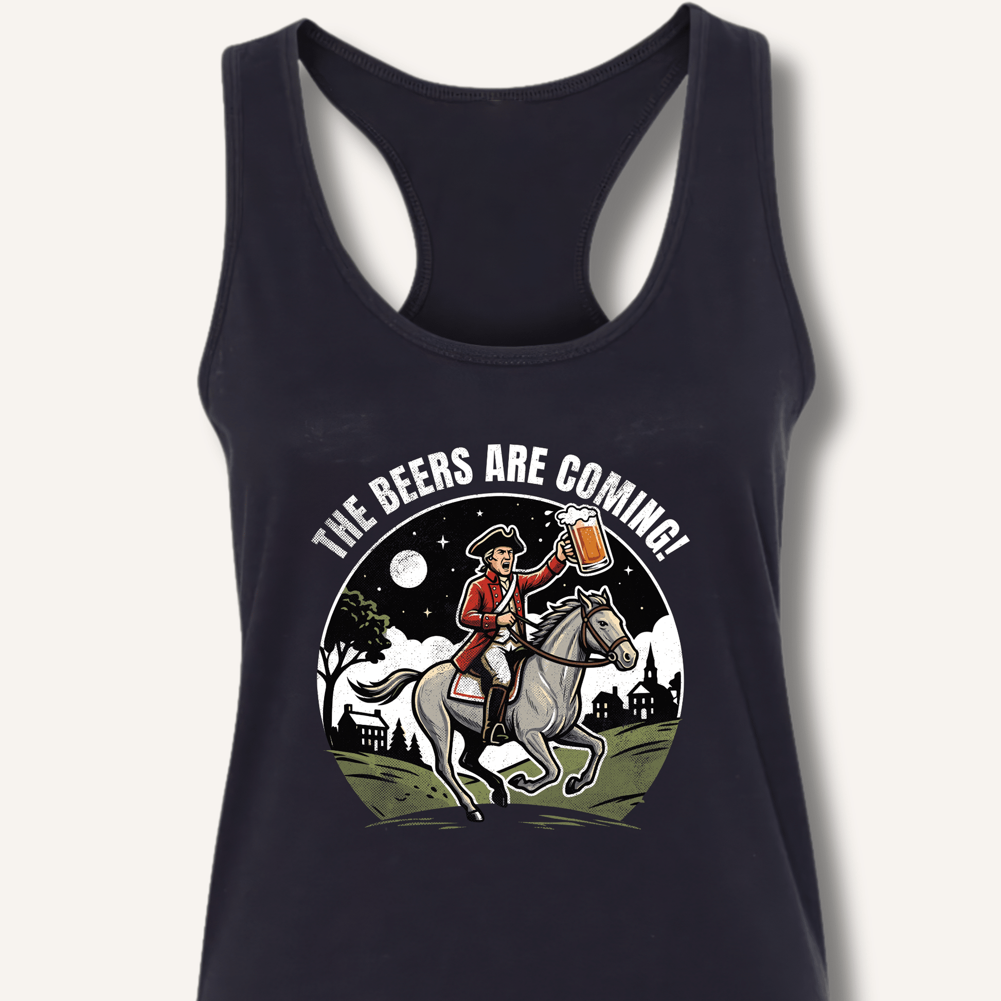 The Beers Are Coming! Racerback Tank - Sip & Shirt