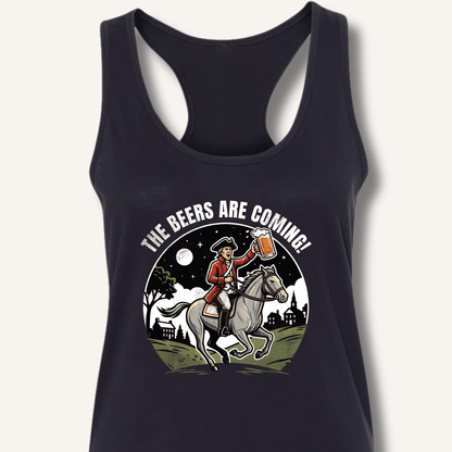 The Beers Are Coming! Racerback Tank - Sip & Shirt