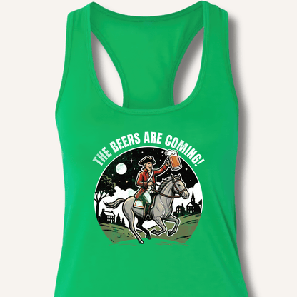 The Beers Are Coming! Racerback Tank - Sip & Shirt