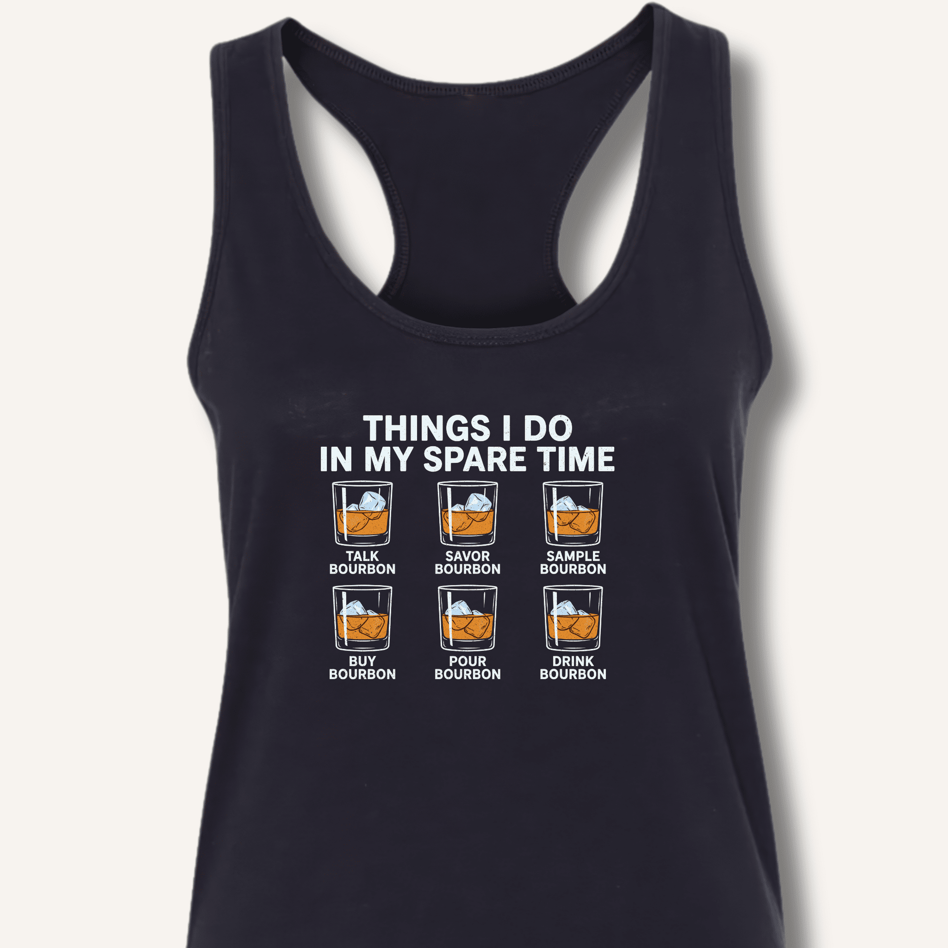 Things I Do In My Spare Time Racerback Tank - Sip & Shirt