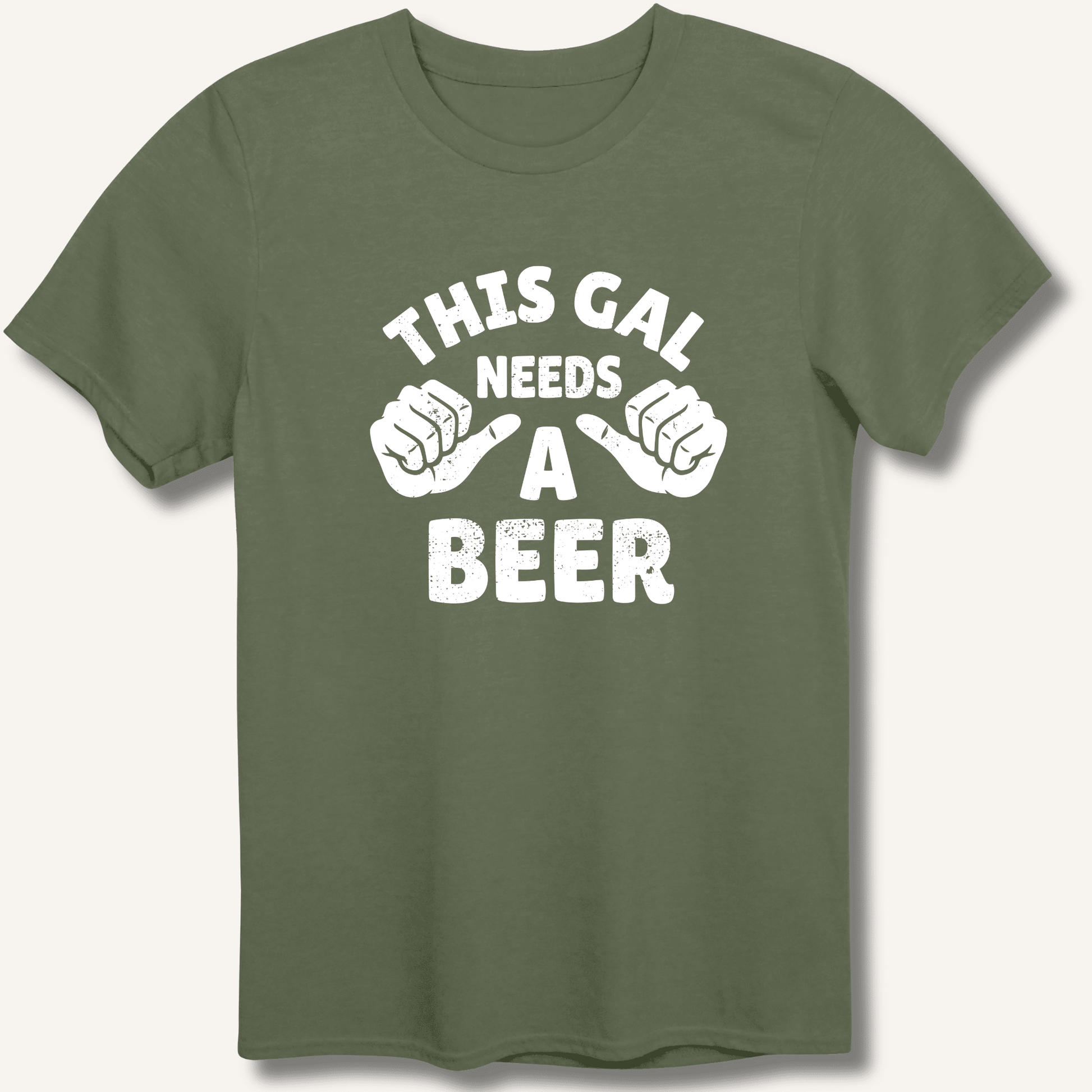 This Gal Needs A Beer T-Shirt - Sip & Shirt