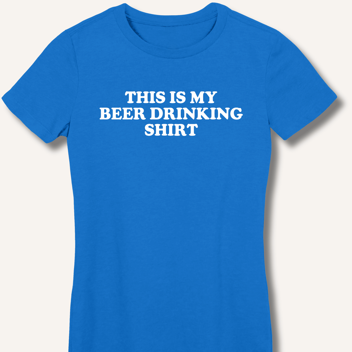 This Is My Beer Drinking Shirt Fitted T-Shirt - Sip & Shirt