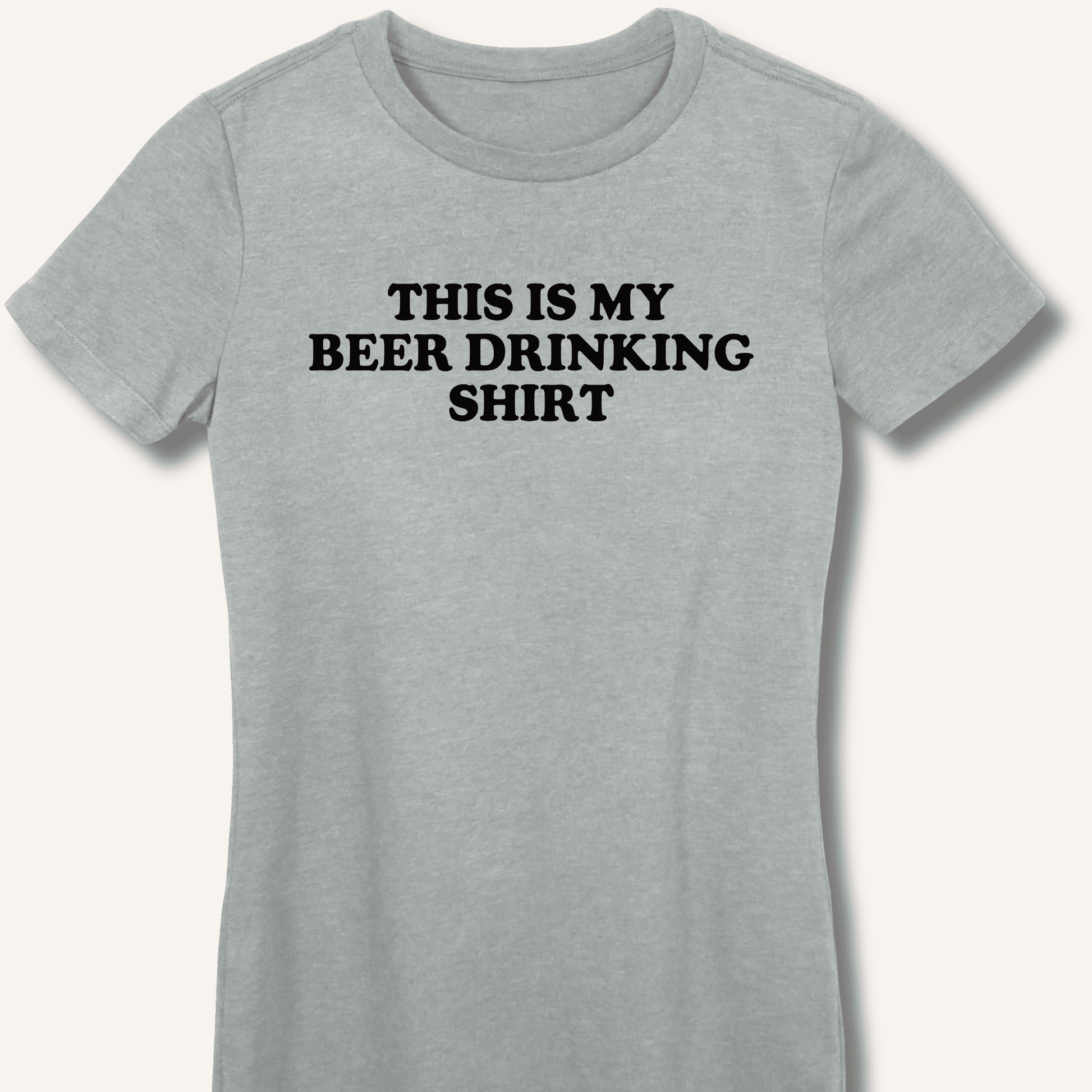 This Is My Beer Drinking Shirt Fitted T-Shirt - Sip & Shirt