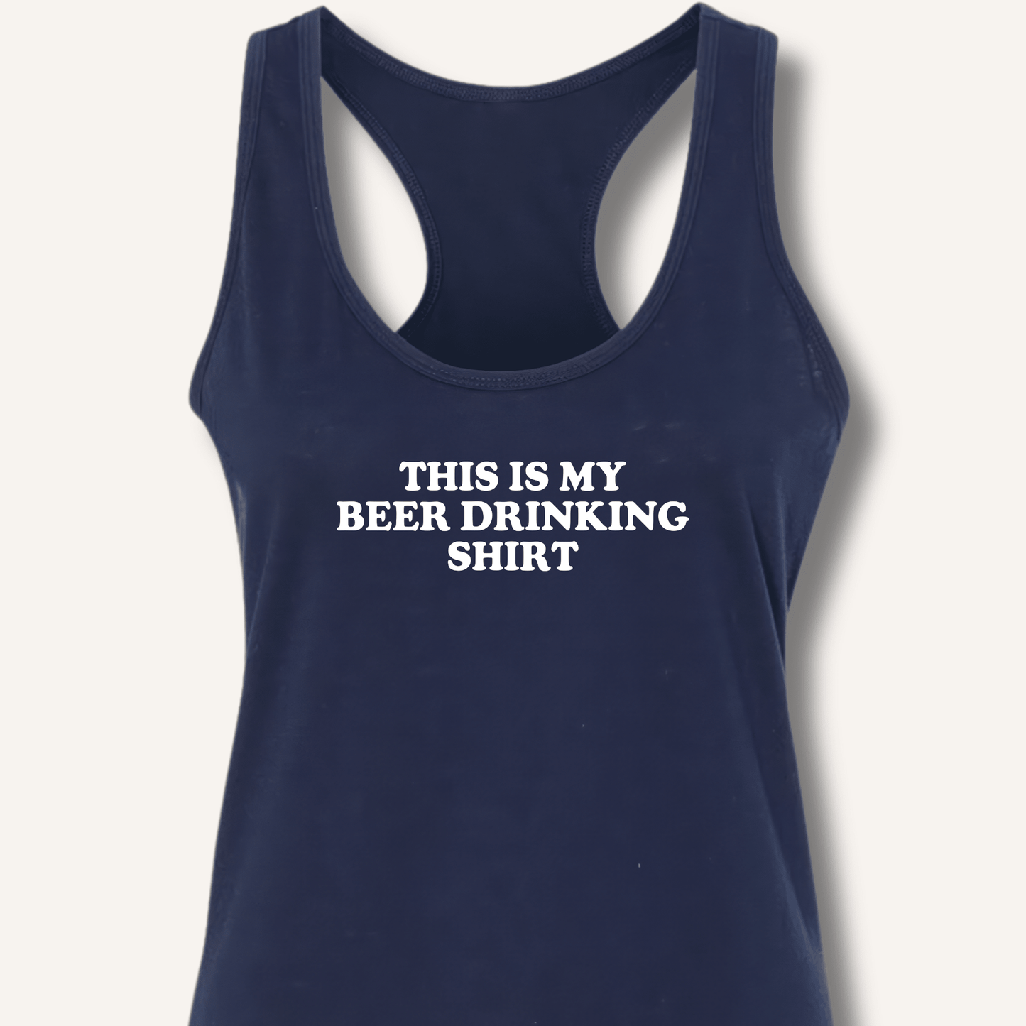 This Is My Beer Drinking Shirt Racerback Tank - Sip & Shirt