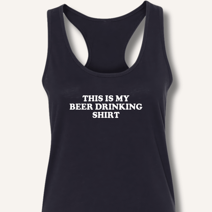 This Is My Beer Drinking Shirt Racerback Tank - Sip & Shirt