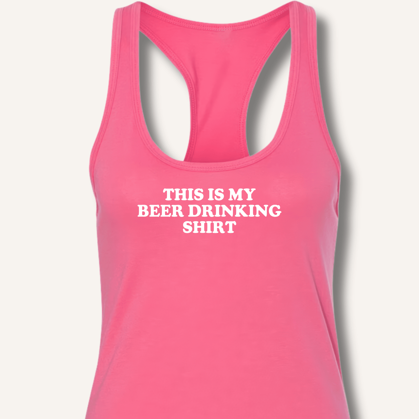 This Is My Beer Drinking Shirt Racerback Tank - Sip & Shirt