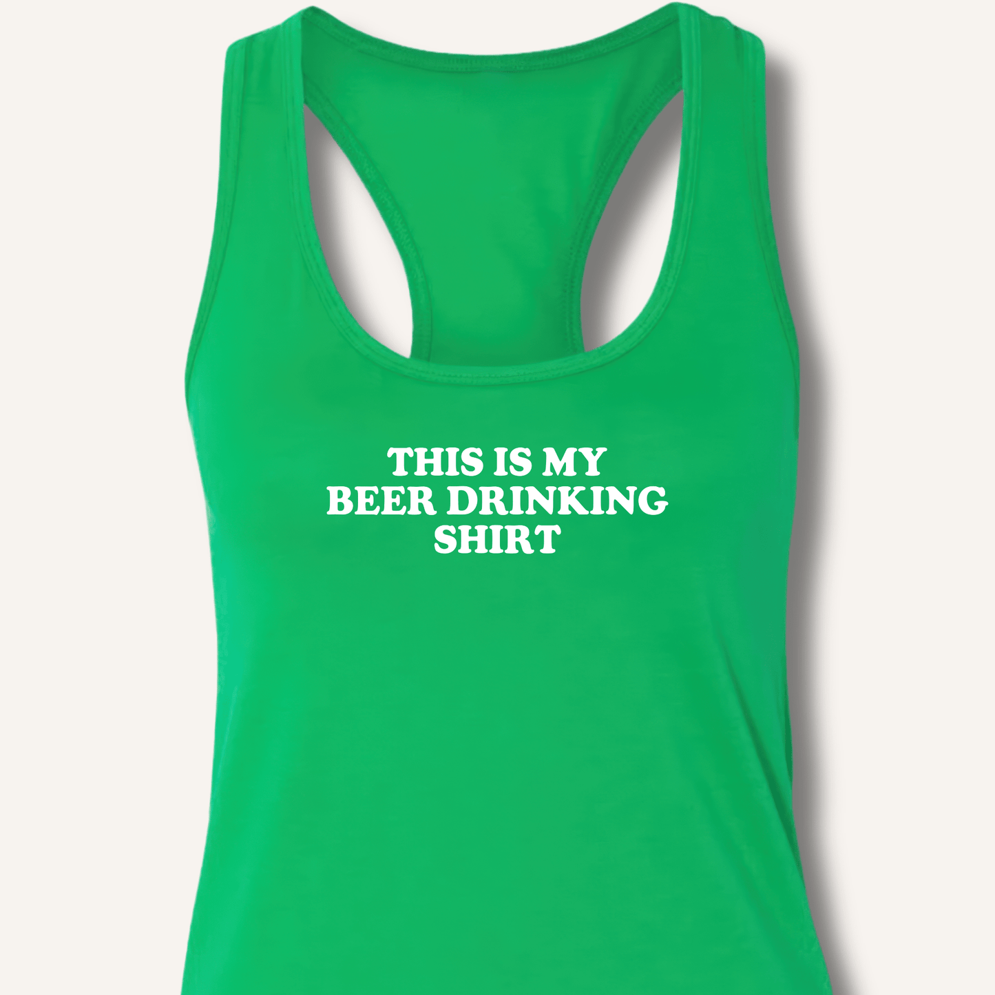 This Is My Beer Drinking Shirt Racerback Tank - Sip & Shirt