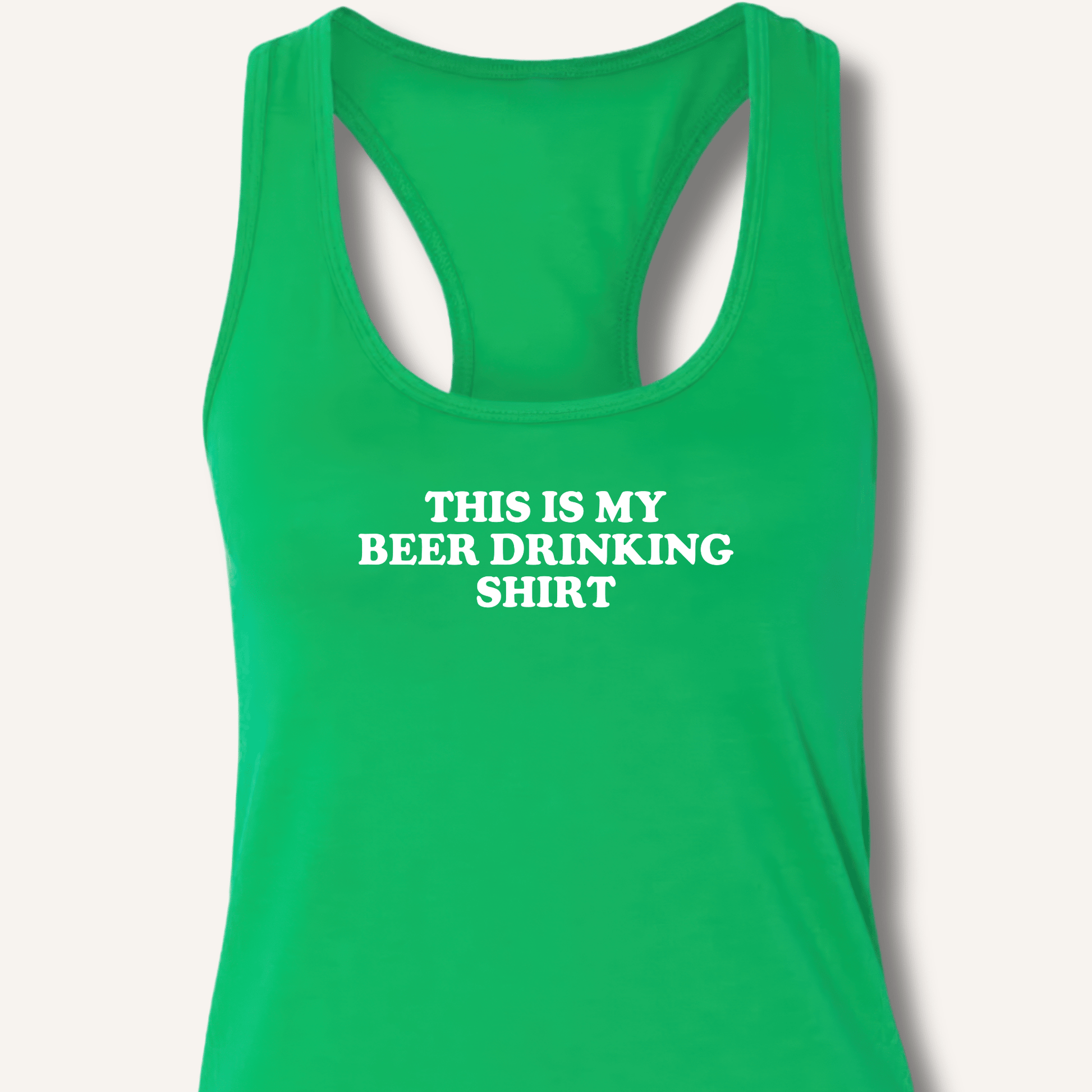 This Is My Beer Drinking Shirt Racerback Tank - Sip & Shirt