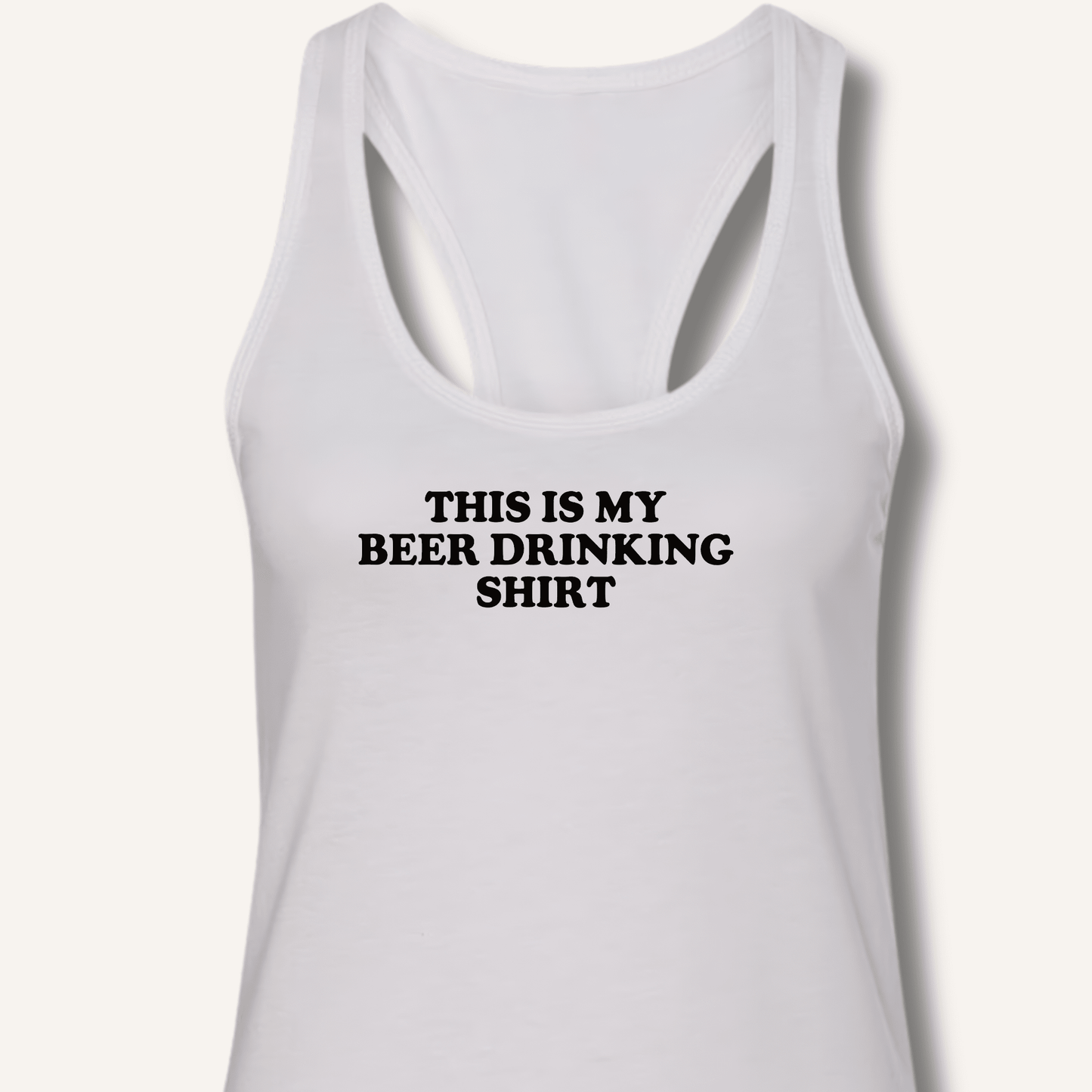 This Is My Beer Drinking Shirt Racerback Tank - Sip & Shirt