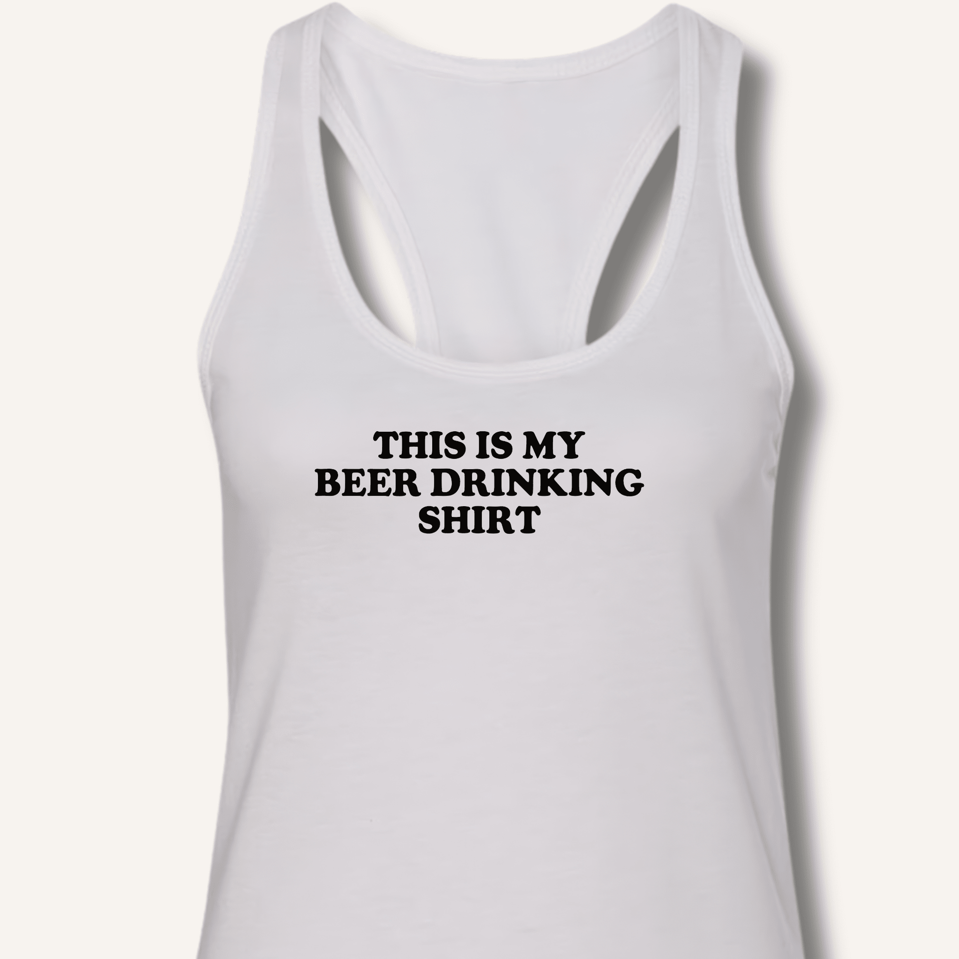 This Is My Beer Drinking Shirt Racerback Tank - Sip & Shirt