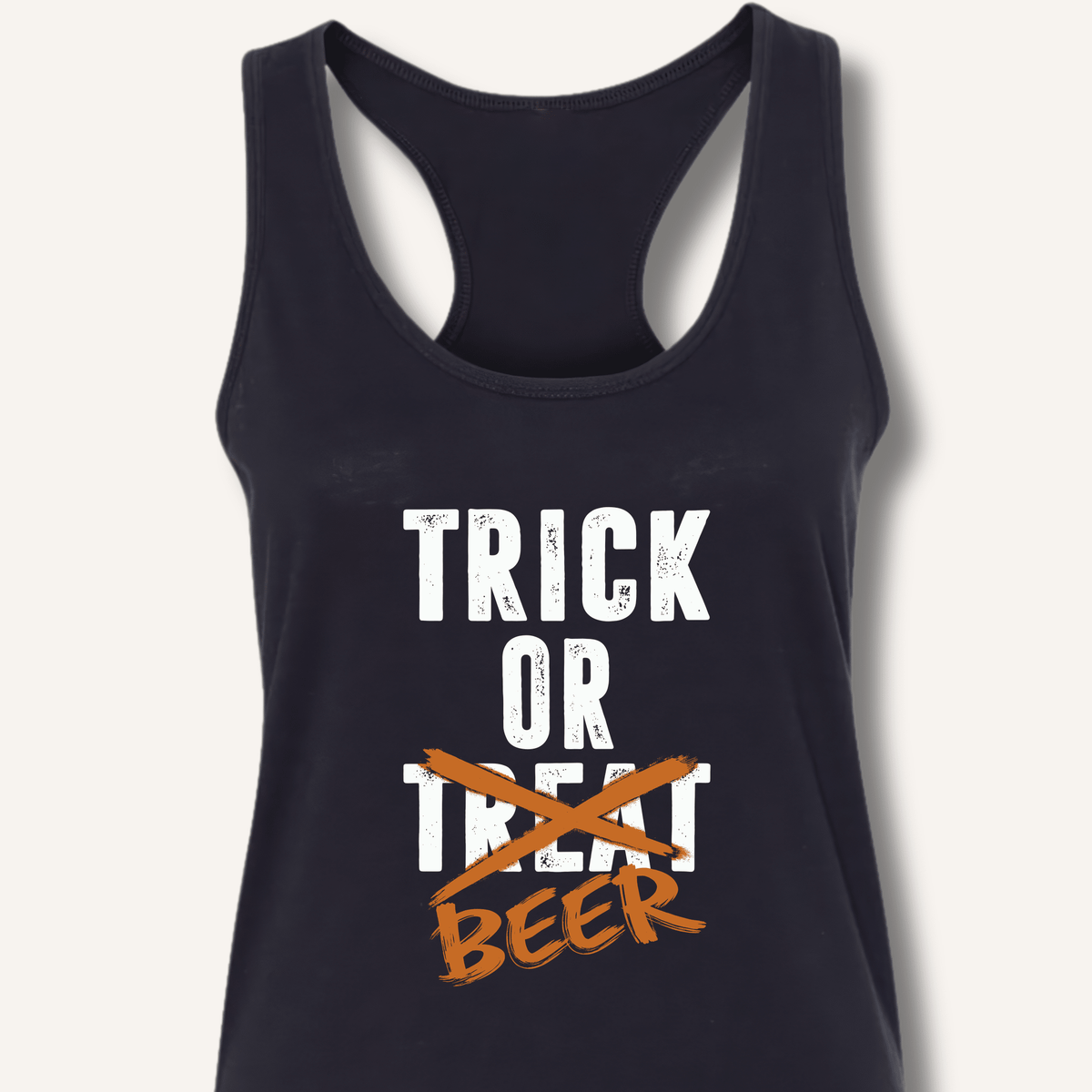 Trick or Beer Racerback Tank - Sip & Shirt