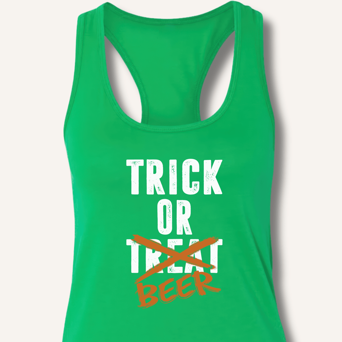 Trick or Beer Racerback Tank - Sip & Shirt