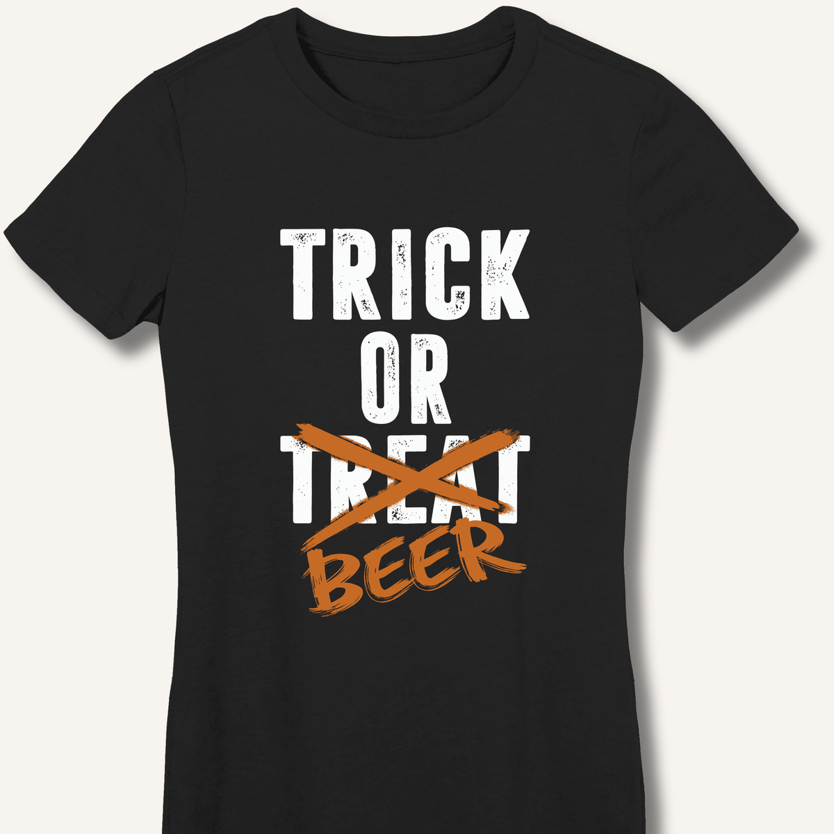 Trick or Beer Women's Fitted T-Shirt - Sip & Shirt