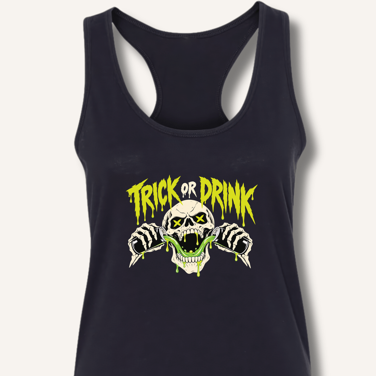 Trick or Drink Racerback Tank - Sip & Shirt