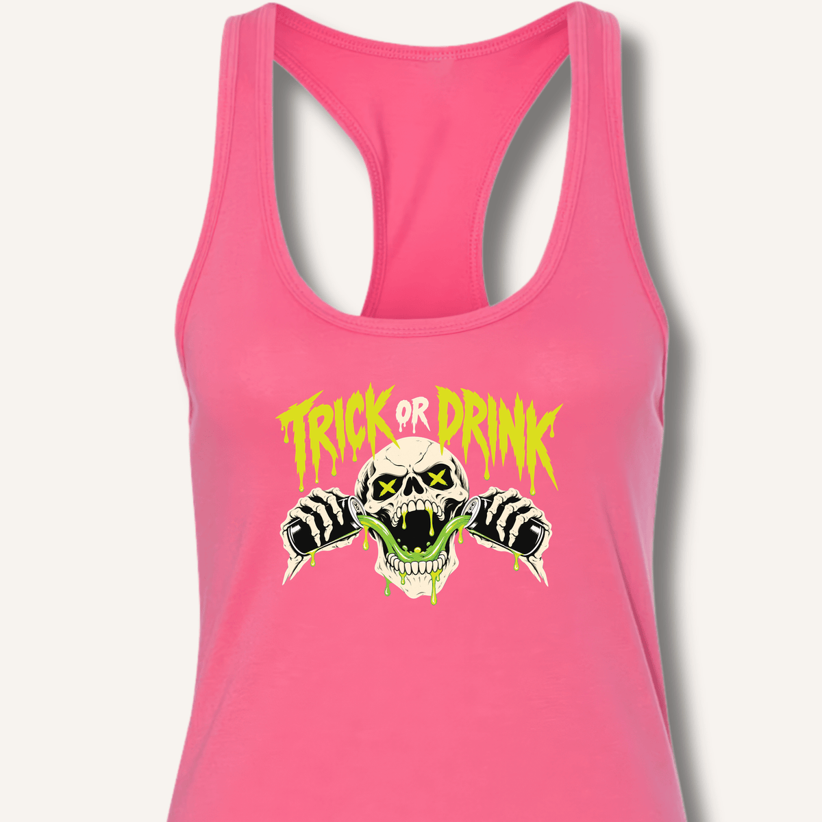 Trick or Drink Racerback Tank - Sip & Shirt