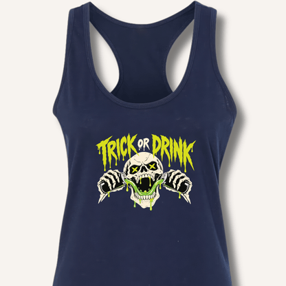Trick or Drink Racerback Tank - Sip & Shirt