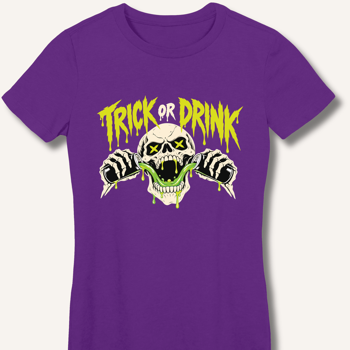 Trick or Drink Women's Fitted T-Shirt - Sip & Shirt