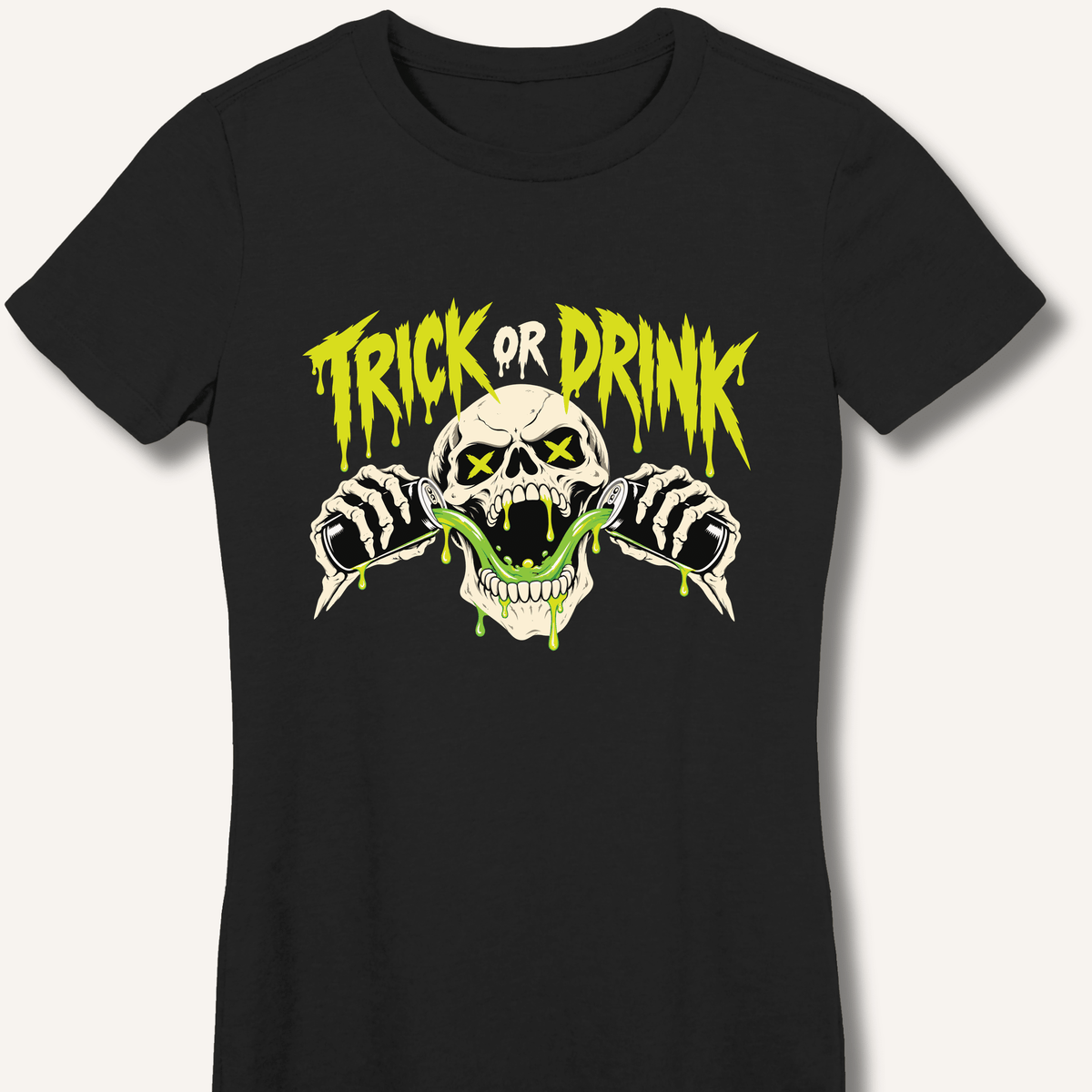 Trick or Drink Women's Fitted T-Shirt - Sip & Shirt