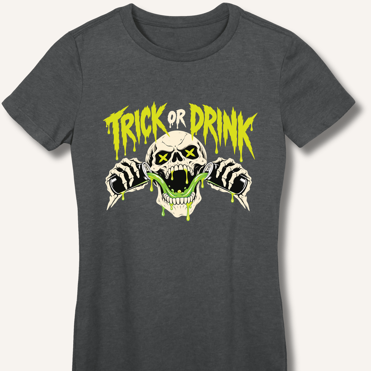Trick or Drink Women's Fitted T-Shirt - Sip & Shirt