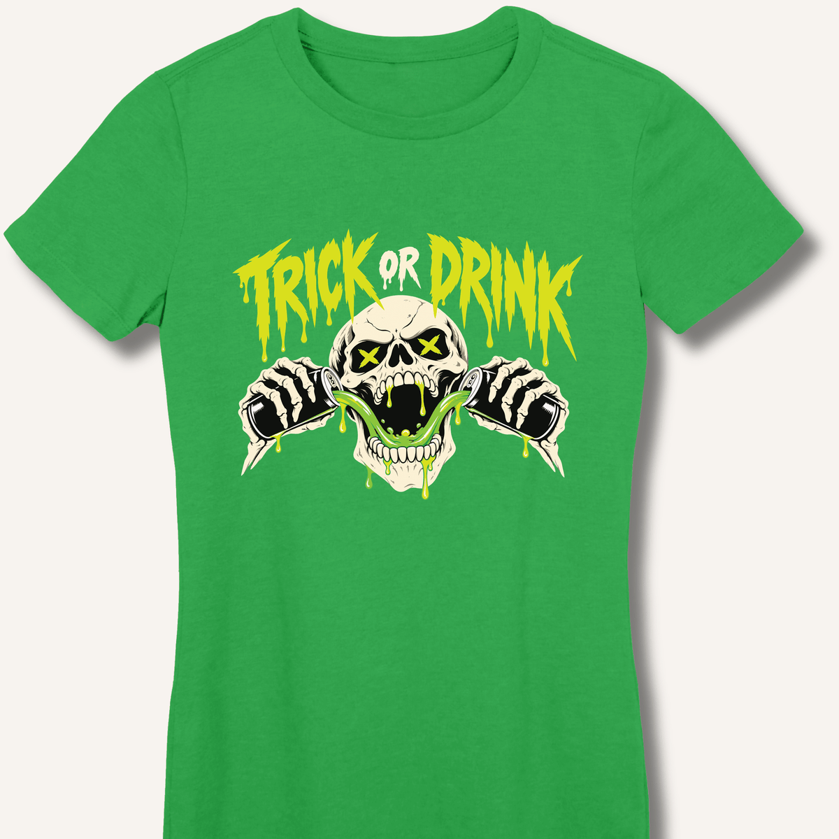 Trick or Drink Women's Fitted T-Shirt - Sip & Shirt