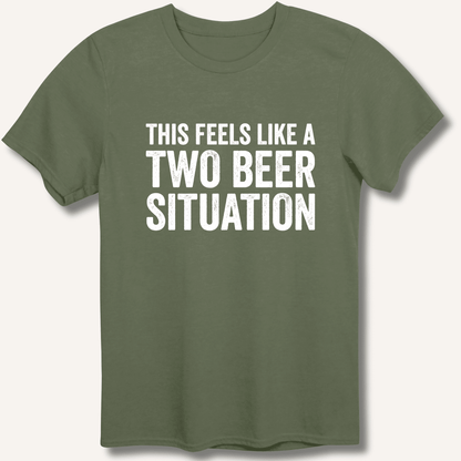 Two Beer Situation T-Shirt - Sip & Shirt