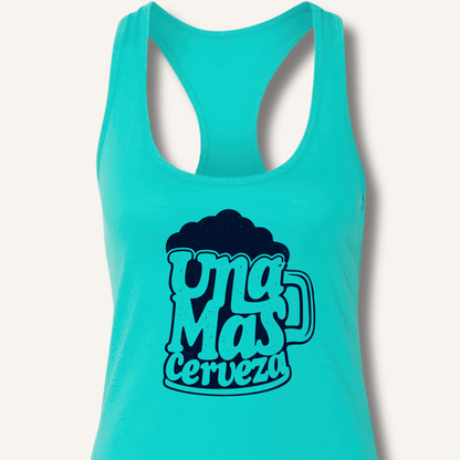 Una Mas Cerveza Racerback Tank - Sip & Shirt