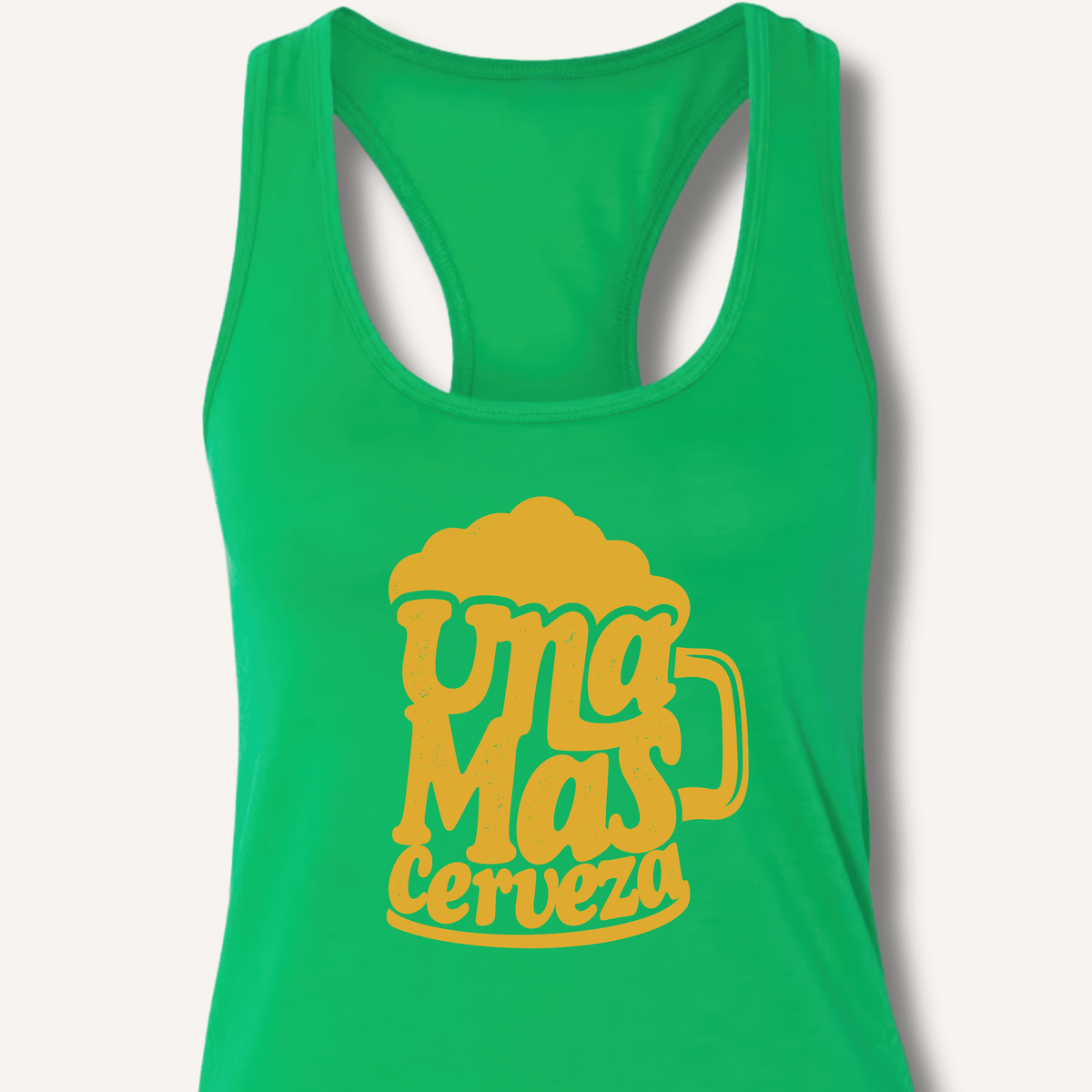Una Mas Cerveza Racerback Tank - Sip & Shirt