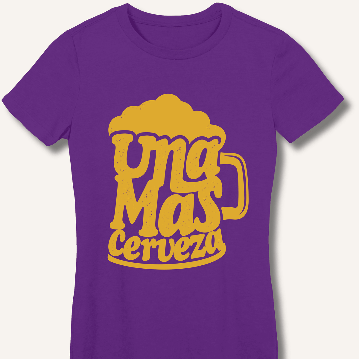 Una Mas Cerveza Women's Fitted T-Shirt - Sip & Shirt