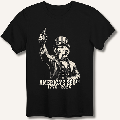 Uncle Sam 250th Beer Salute T-Shirt - Sip & Shirt