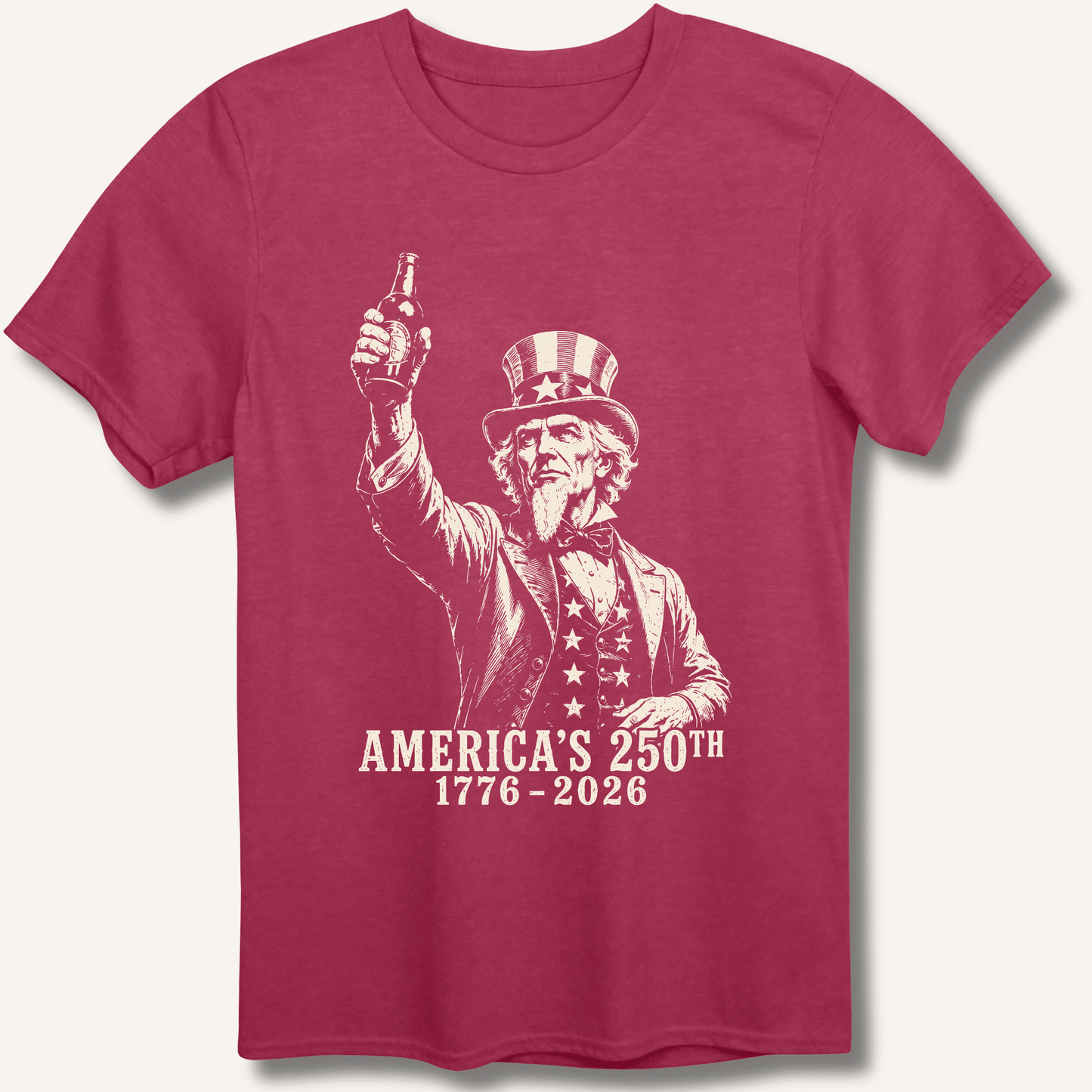 Uncle Sam 250th Beer Salute T-Shirt - Sip & Shirt