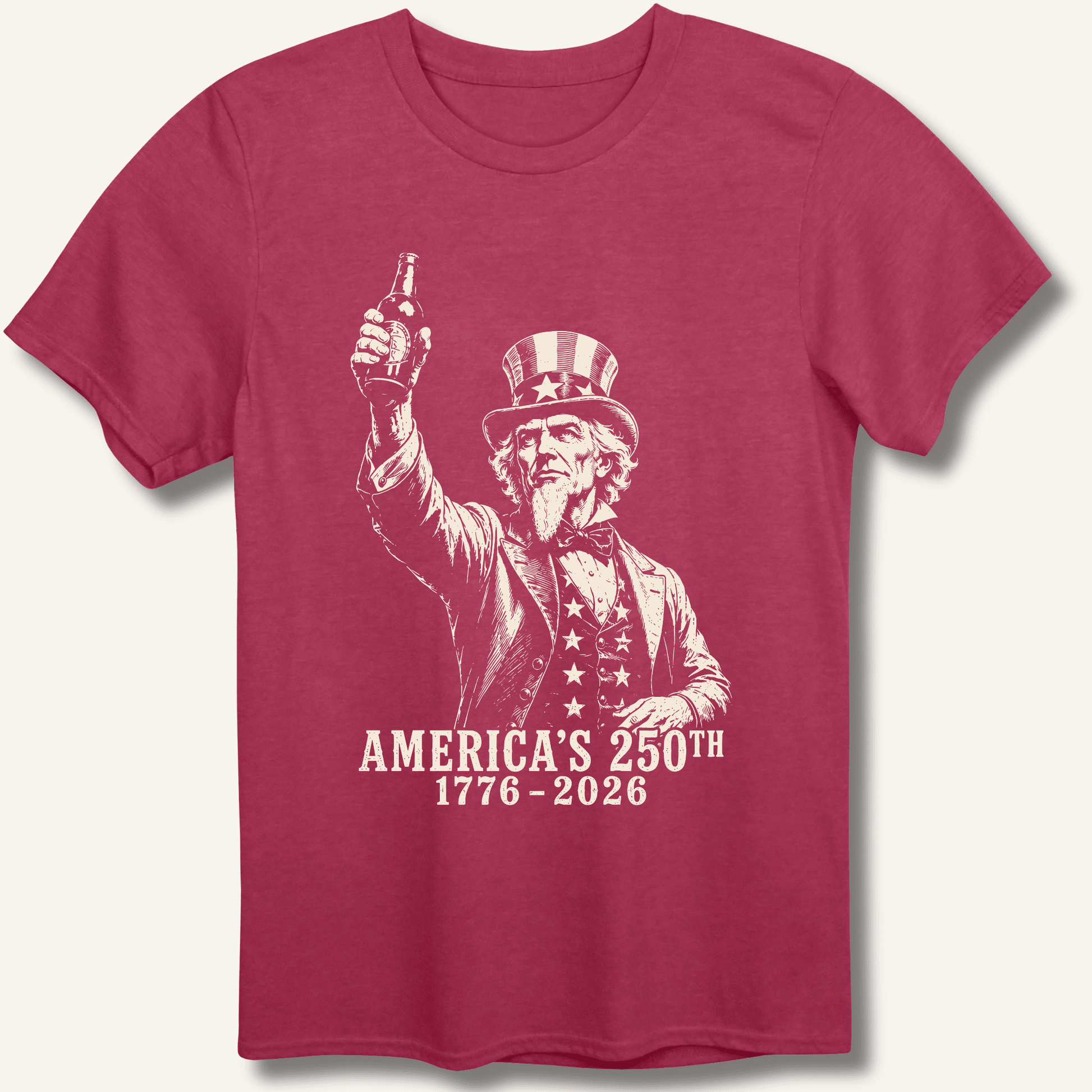 Uncle Sam 250th Beer Salute T-Shirt - Sip & Shirt