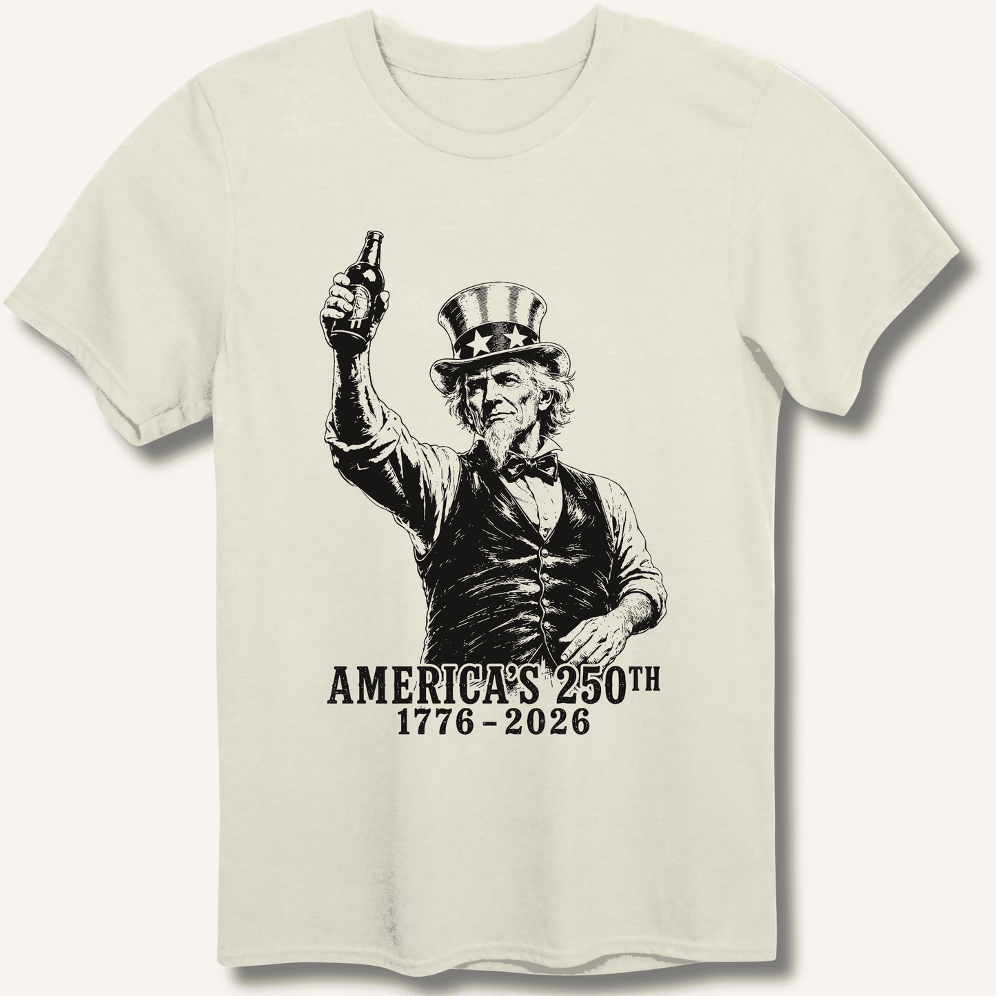 Uncle Sam 250th Beer Salute T-Shirt - Sip & Shirt