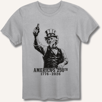 Uncle Sam 250th Beer Salute T-Shirt - Sip & Shirt