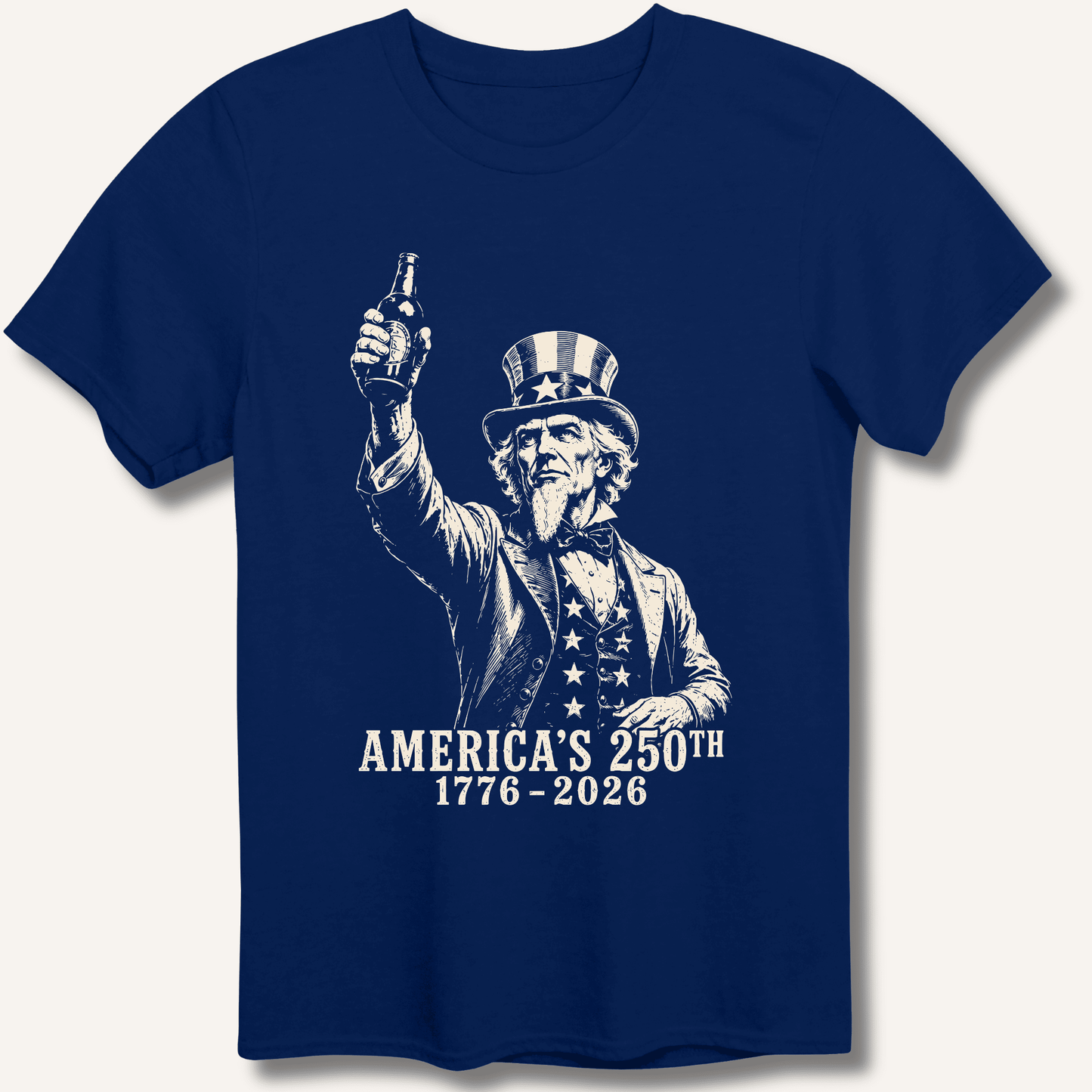 Uncle Sam 250th Beer Salute T-Shirt - Sip & Shirt
