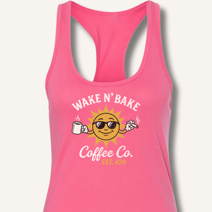 Wake N' Bake Coffee Co. Racerback Tank - Sip & Shirt