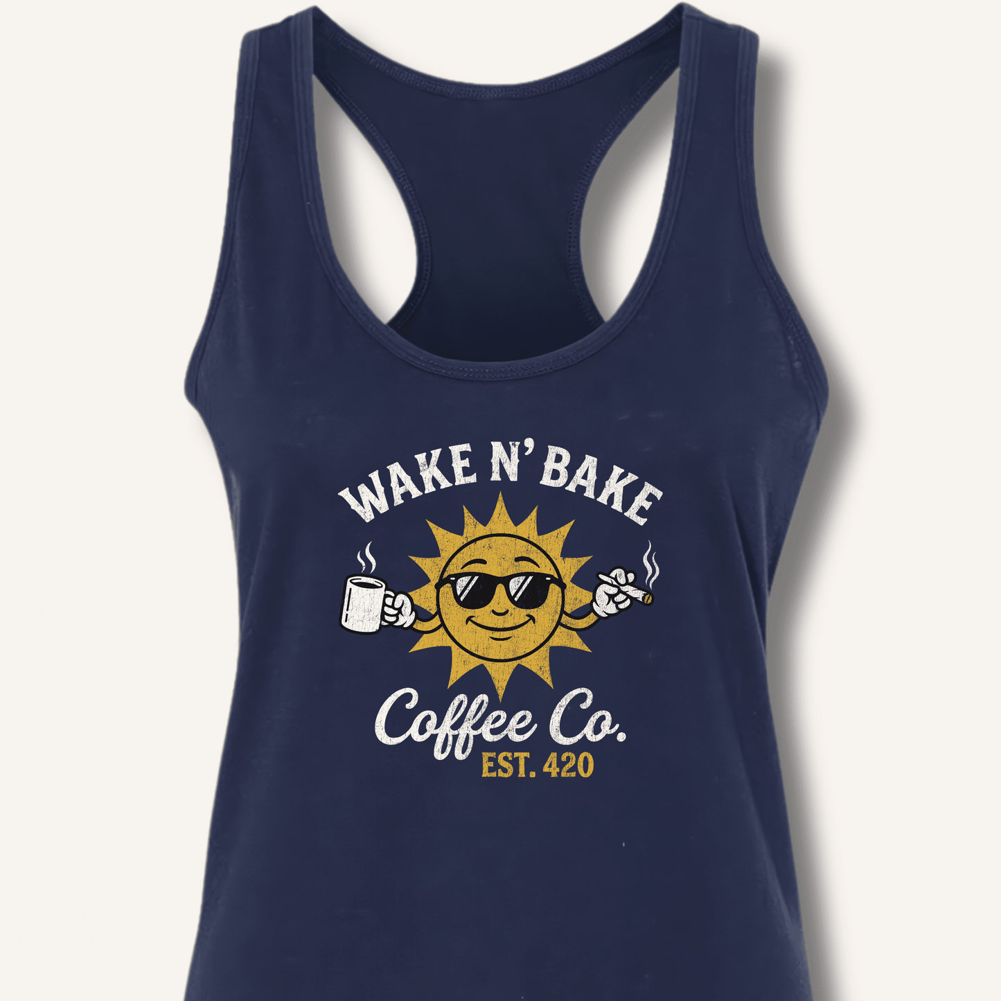 Wake N' Bake Coffee Co. Racerback Tank - Sip & Shirt