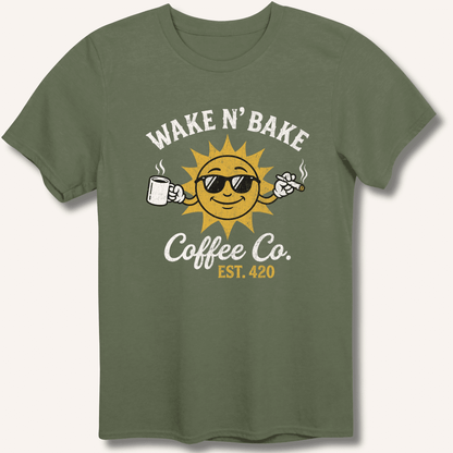 Wake N' Bake Coffee Co. T-Shirt - Sip & Shirt